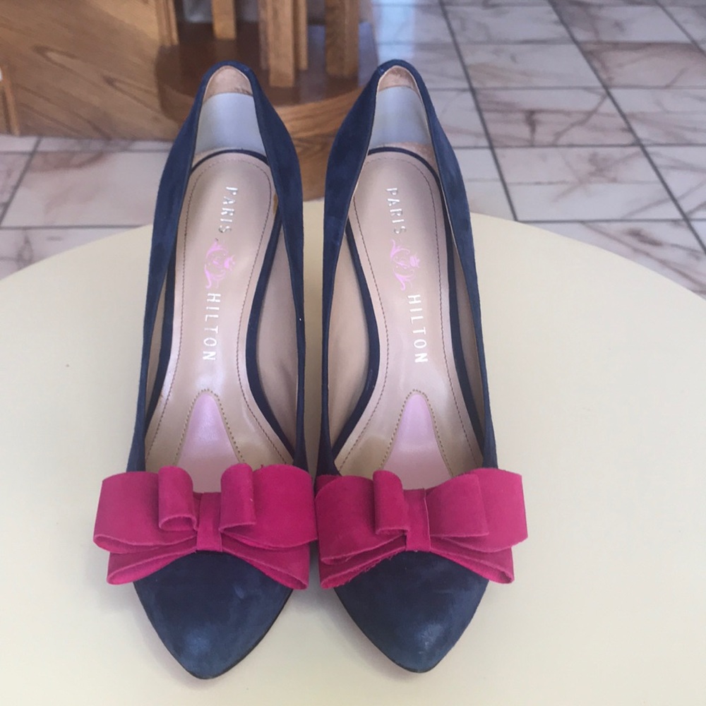 Paris Hilton ‘Amelie’ Suede Heels